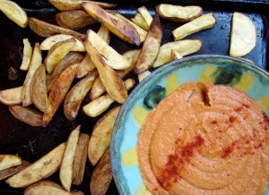 fries-&-hummus