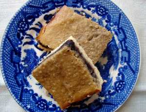 Banana blueberry bar cookies