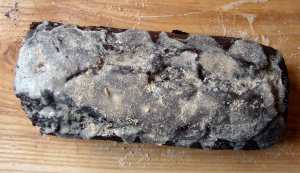 Cocoa cake - bird's eye view