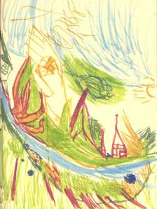 Isaac's beautiful landscape from our restaurant book