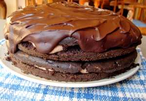 Mocha mousse cake