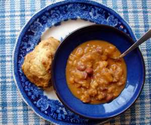 Red bean & hominy stew