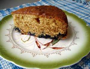 Blueberry meyer lemon cake