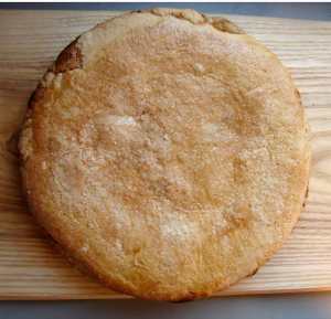 Salt-sprinkled pastry cake