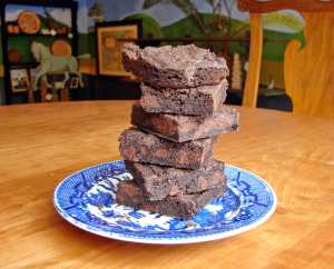 Dark, chewy, smoky browines