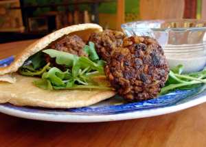 Roasted butternut farro balls