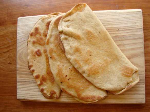 Whole wheat flatbread