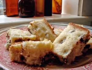 Cherry chocolate blondies with coconut milk