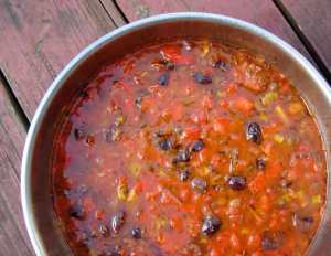 Asparagus and red pepper sauce for pasta