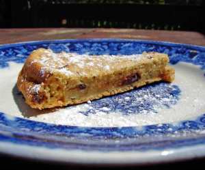 Dense apple chocolate chip cake