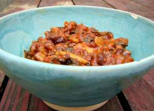 Roasted red pepper and black bean sauce