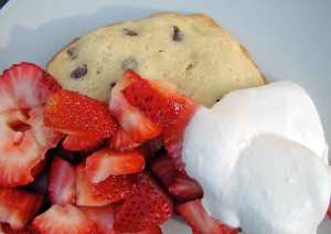 Strawberry (chocolate chip) shortcake