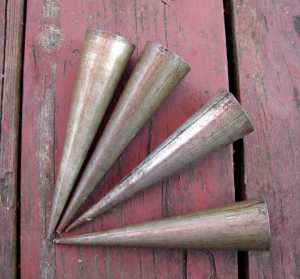 French cone cookie molds