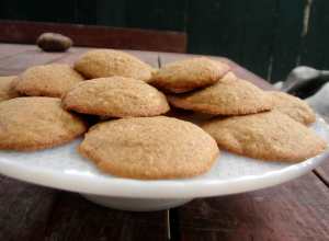 Cornmeal almond cinnamon cookies