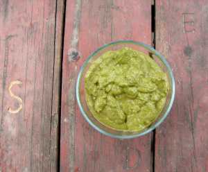 Basil pistachio pesto