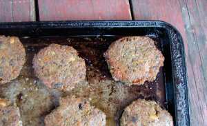 chard, potato, couscous croquettes