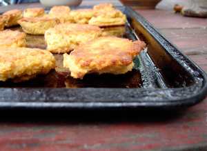 Chickpea and semolina flour dumplings