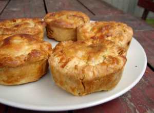 Roasted butternut French lentil pies