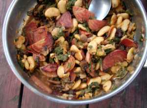 Roasted beets, mushrooms and butterbeans