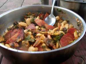 Roasted mushrooms, beets, and butterbeans