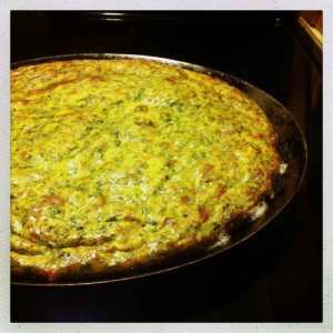 Spinach and potato torta