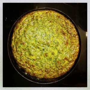 Spinach and potato torta