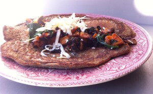 French lentil crepes