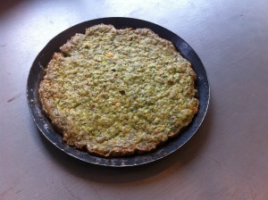 White bean, spinach and pecan timbales