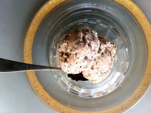 Raspberry chocolate biscotti ice cream
