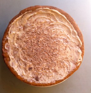 Flourless hazelnut walnut mocha torte