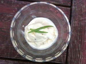 Tarragon ice cream
