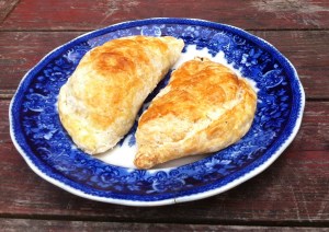 Eggplant and white bean turnovers