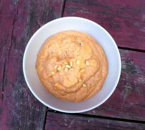 Sundried tomato and pine nut sauce