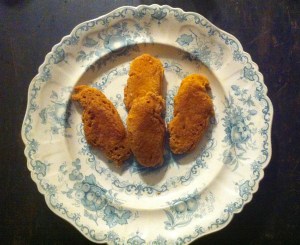 Smoked basmati rice, pine nut and red lentil croquettes