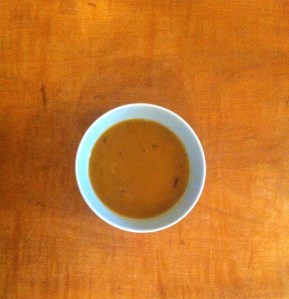 Roasted butternut and split pea soup